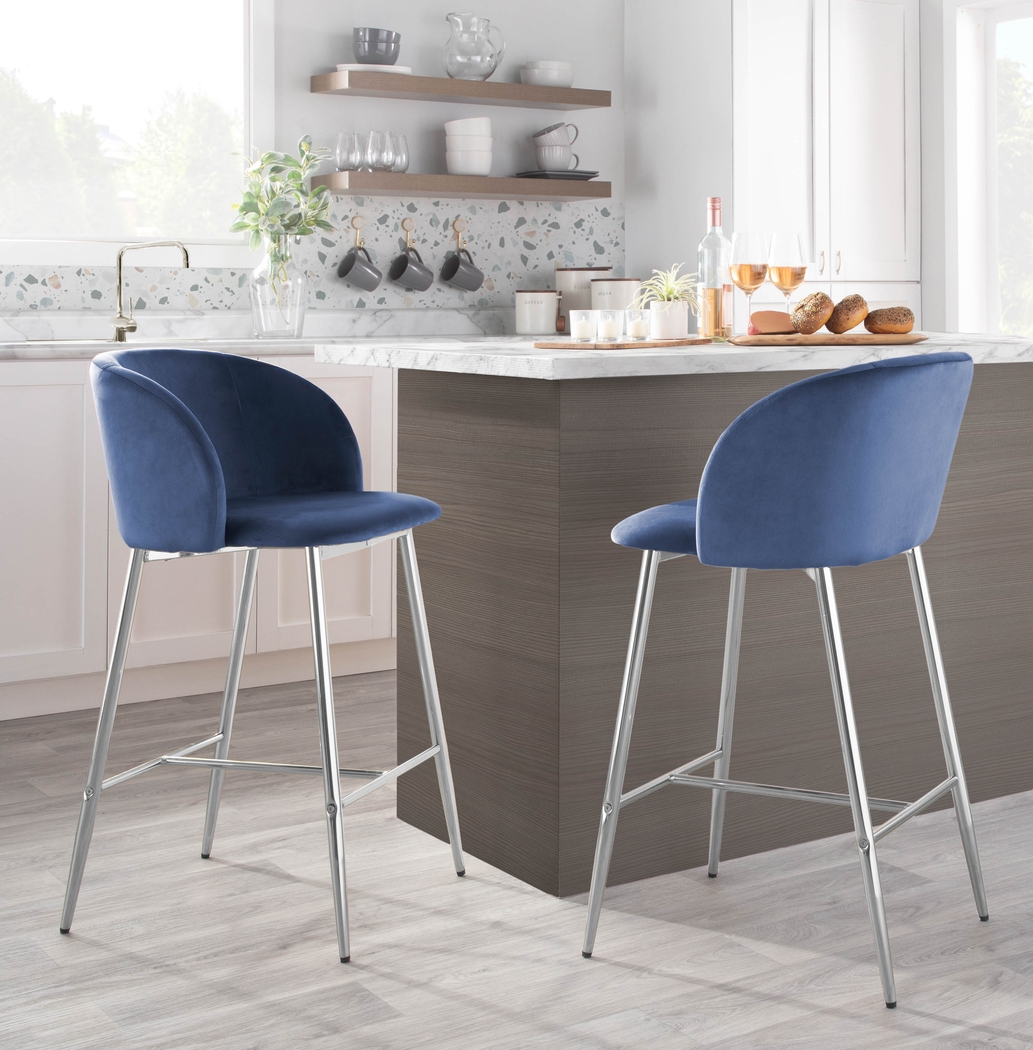 Fulham II Blue Counter Height Stool, Set of 2 - Thumbnail - Image 8