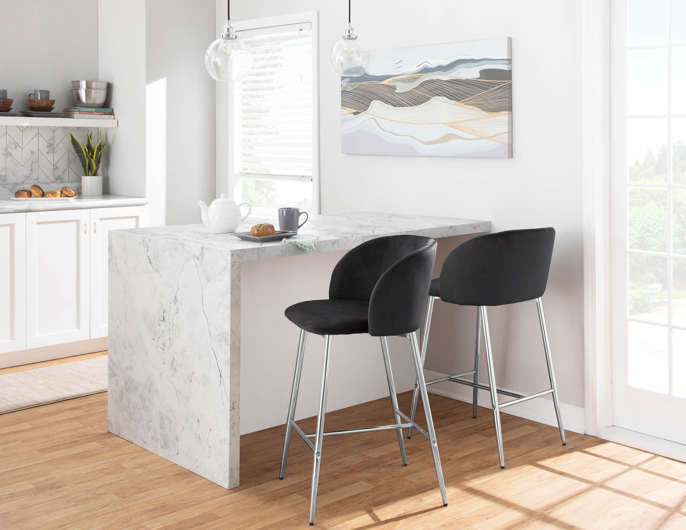 Fulham II Black Counter Height Stool, Set of 2 - Thumbnail - Image 11