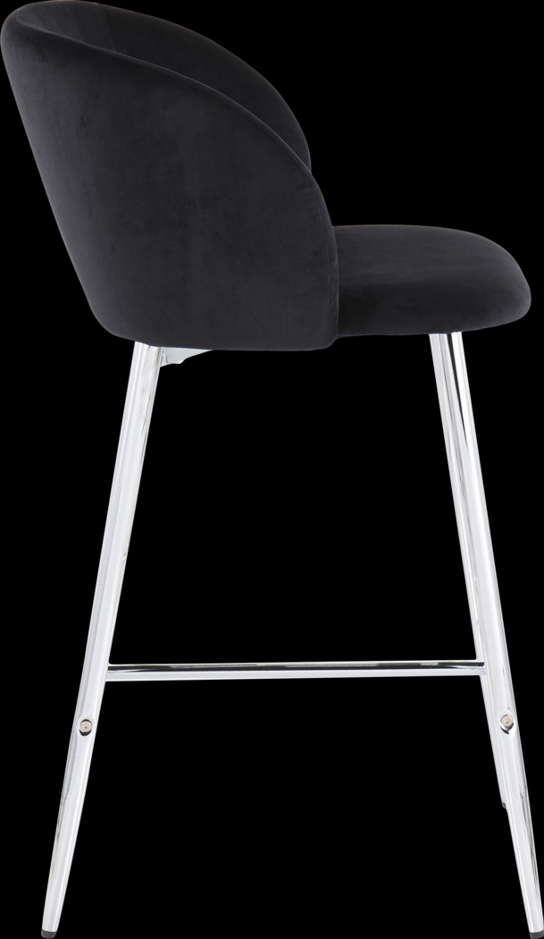 Fulham II Black Counter Height Stool, Set of 2 - Thumbnail - Image 3