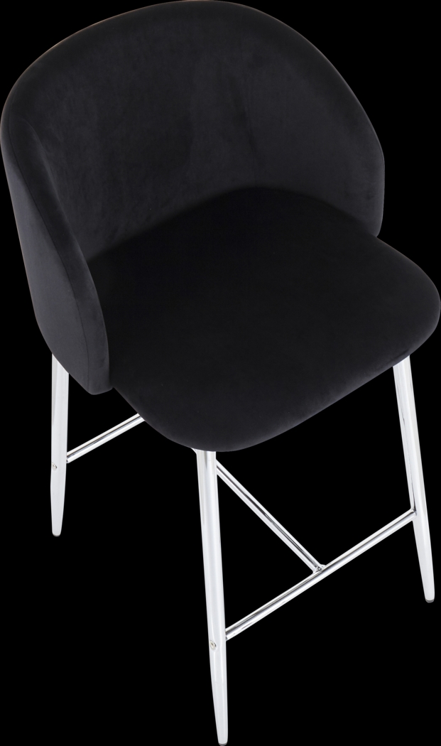 Fulham II Black Counter Height Stool, Set of 2 - Thumbnail - Image 7