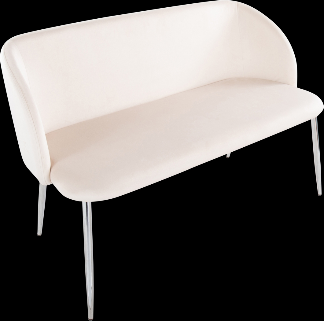 Fulham II Cream Accent Bench - Thumbnail - Image 1