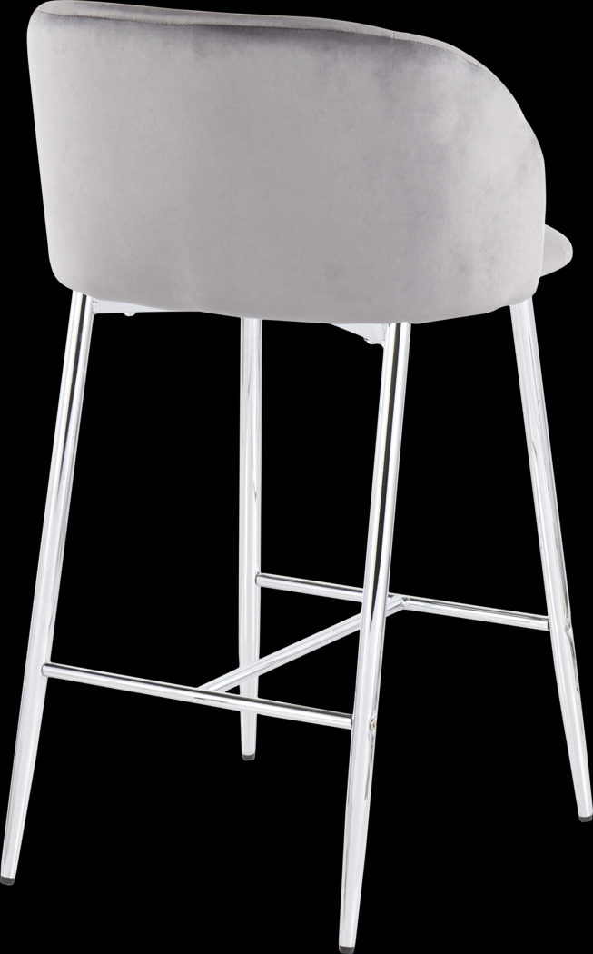 Fulham II Gray Counter Height Stool, Set of 2 - Thumbnail - Image 4