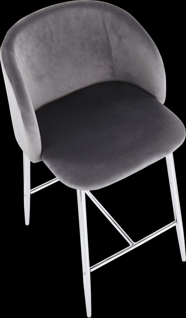 Fulham II Gray Counter Height Stool, Set of 2 - Thumbnail - Image 7