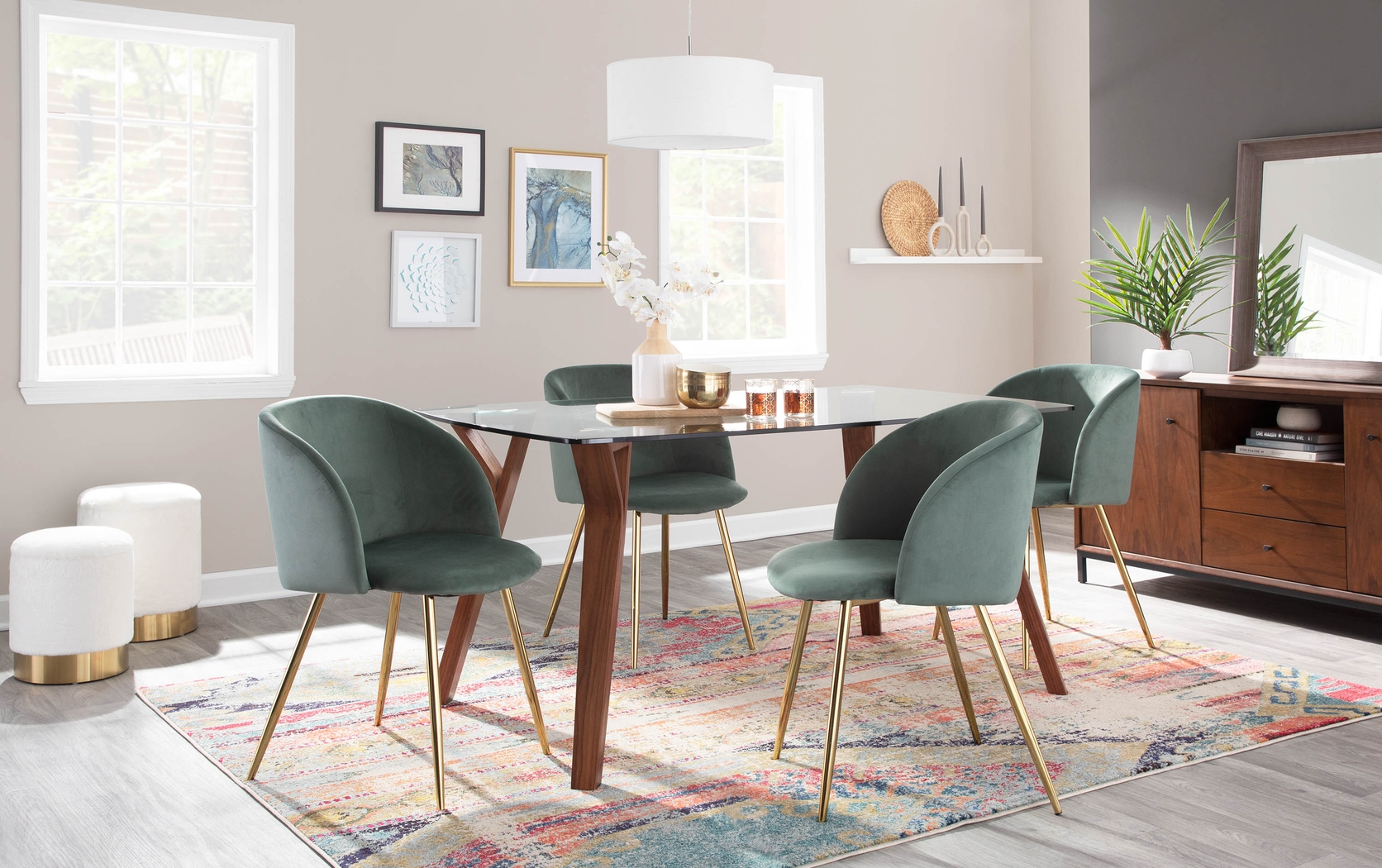 Fulham Sage Side Chair, Set of 2 - Thumbnail - Image 8