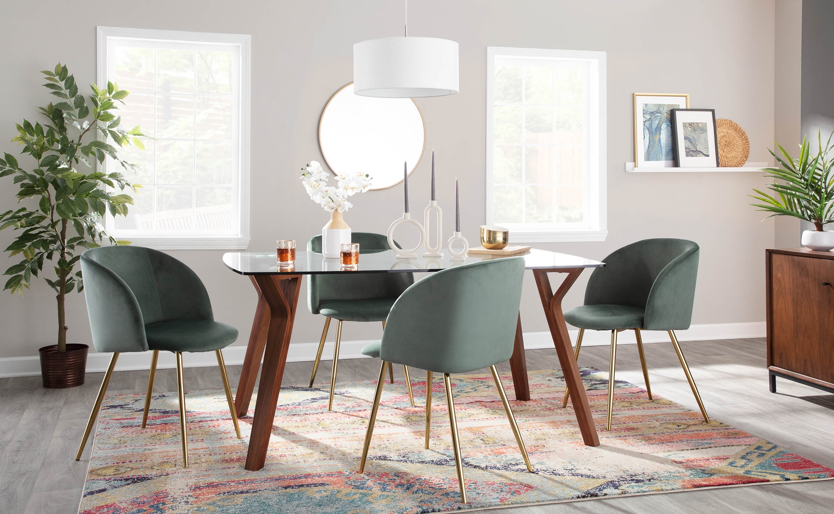 Fulham Sage Side Chair, Set of 2 - Thumbnail - Image 9