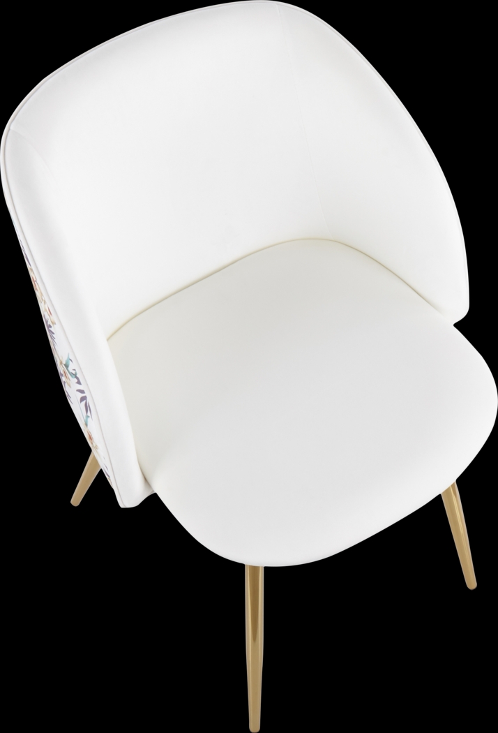 Fulham White Floral Dining Chair, Set of 2 - Thumbnail - Image 7