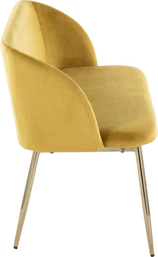 Fulham Yellow Accent Bench - Thumbnail - Image 4