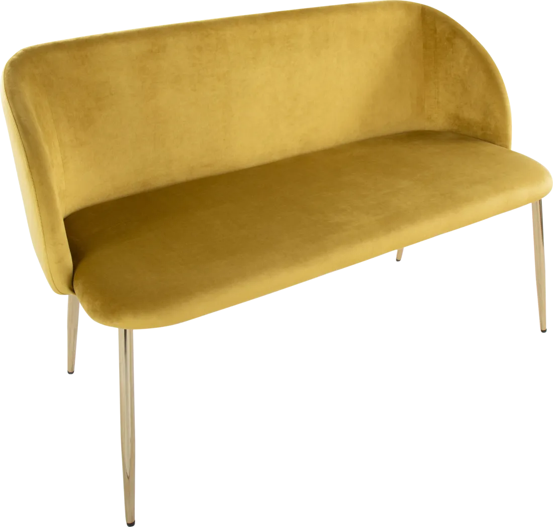 Fulham Yellow Accent Bench - Thumbnail - Image 8