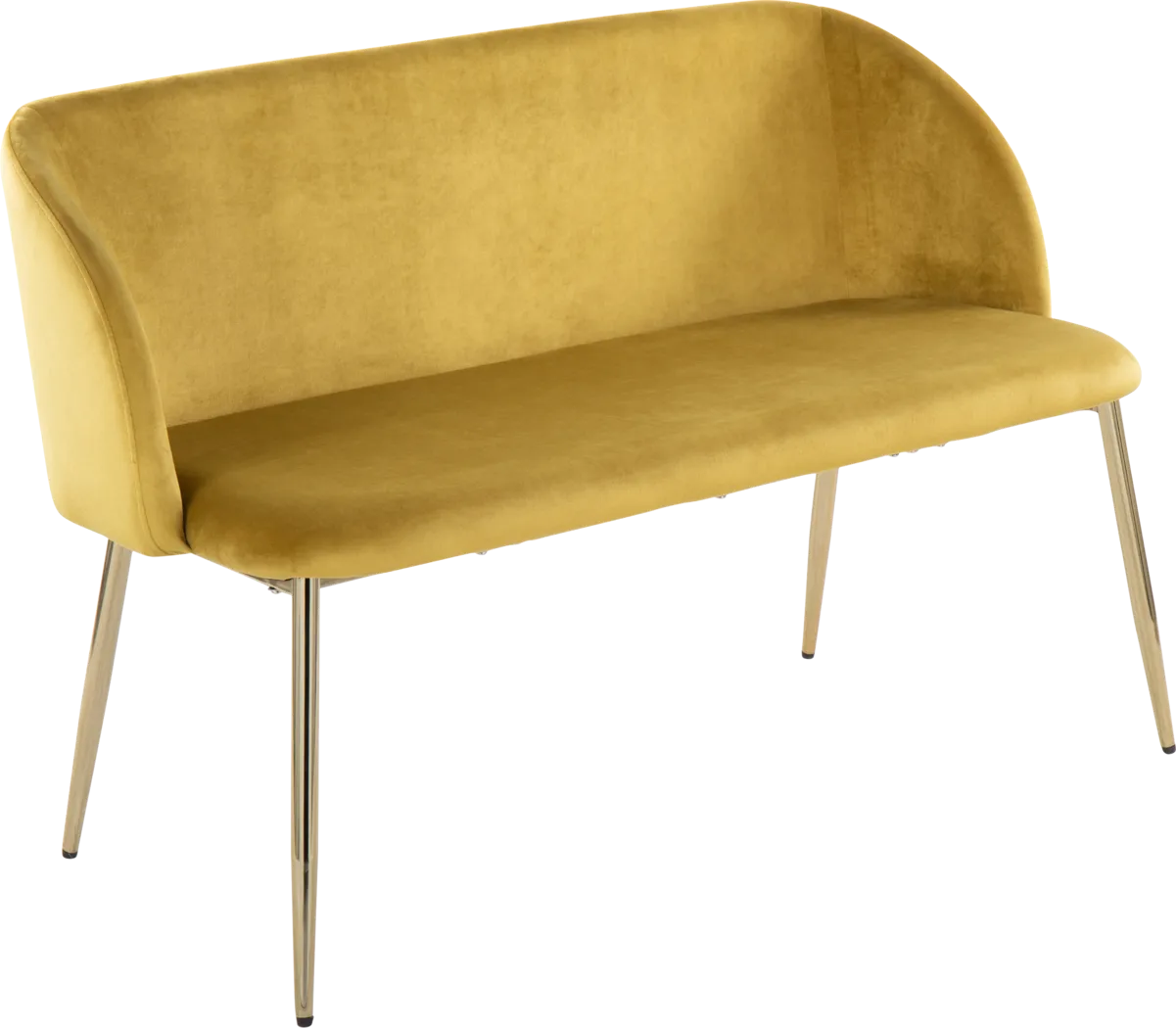 Fulham Yellow Accent Bench - Thumbnail - Image 1