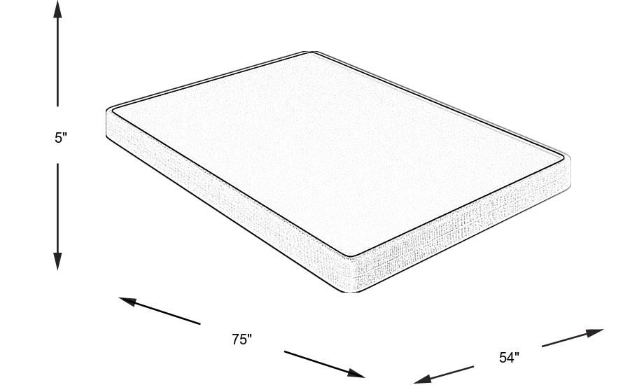 Dimension Image. Please refer to the Dimension Tab on this page for dimension details.