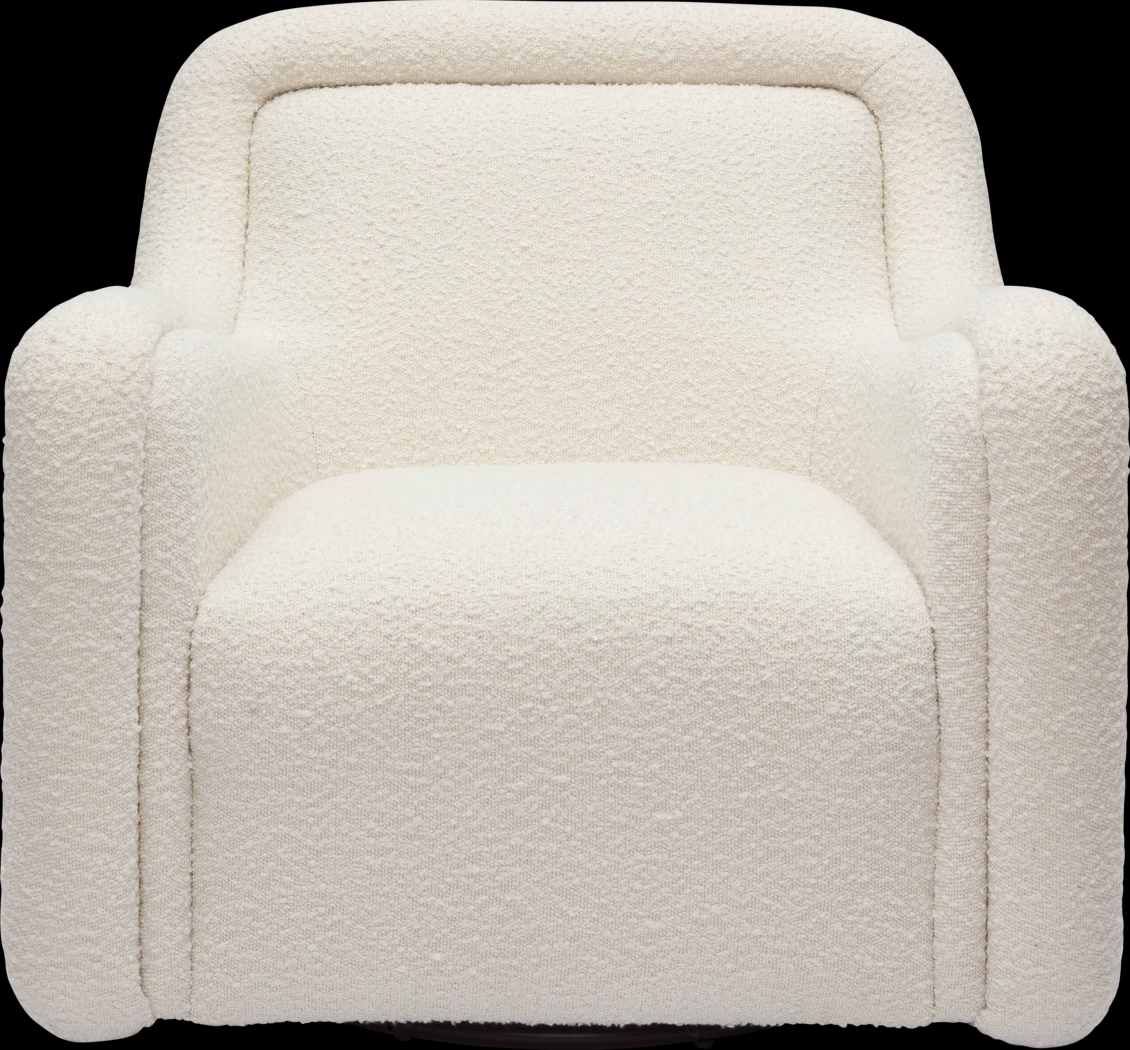 Fullbrighty Cream Swivel Accent Chair - Thumbnail - Image 3