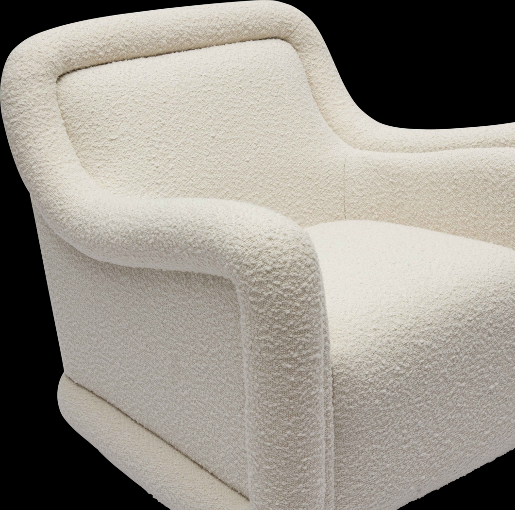 Fullbrighty Cream Swivel Accent Chair - Thumbnail - Image 5