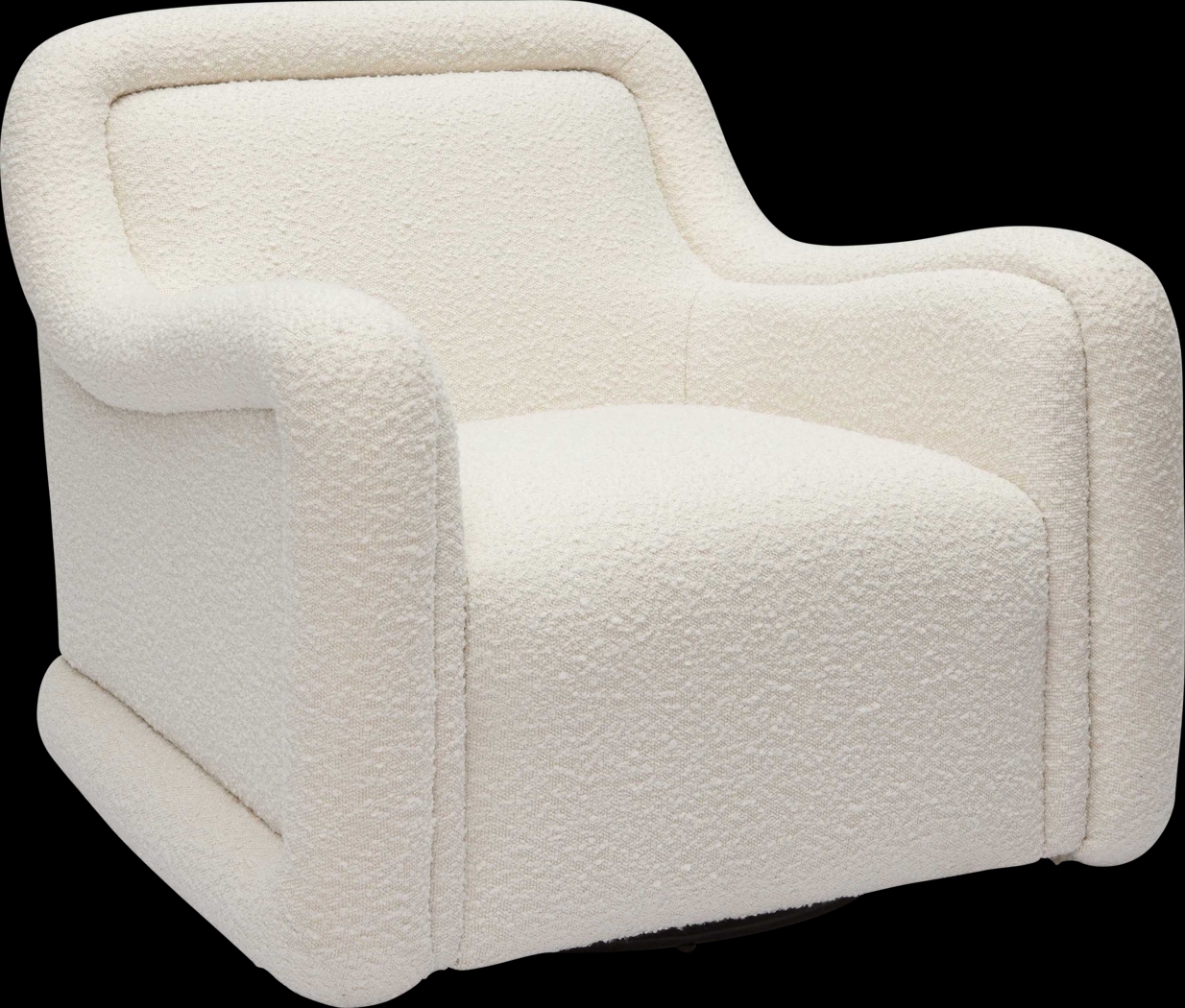 Fullbrighty Cream Swivel Accent Chair - Thumbnail - Image 1