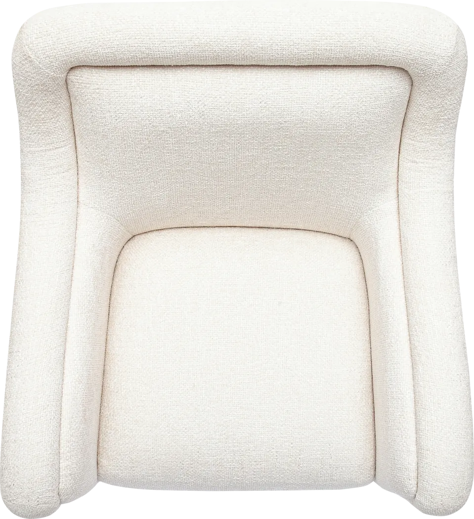 Fullbrighty II Cream Swivel Accent Chair - Thumbnail - Image 6