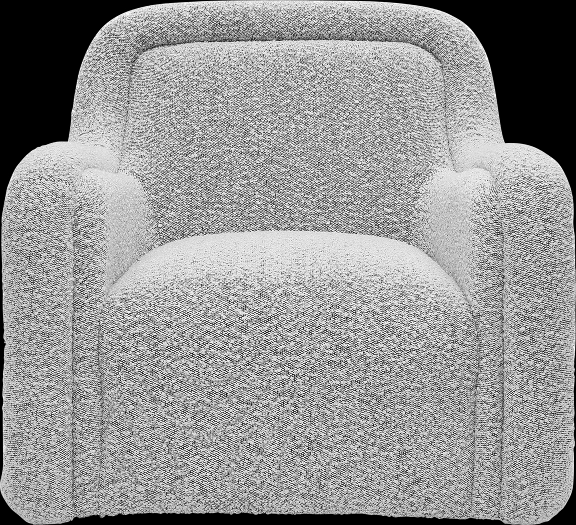 Fullbrighty Gray Swivel Accent Chair - Thumbnail - Image 3