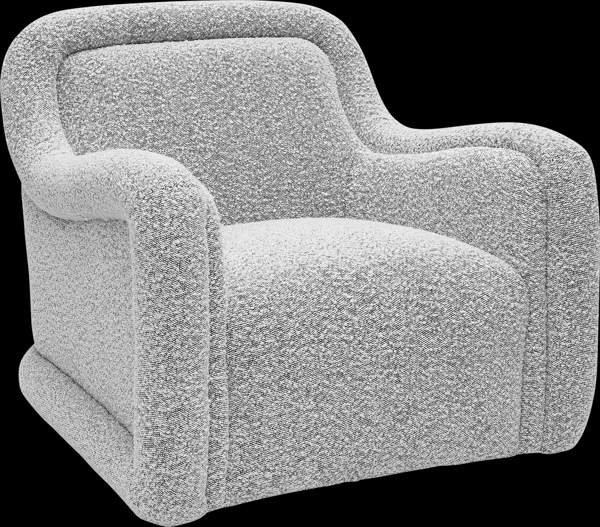 Fullbrighty Gray Swivel Accent Chair - Thumbnail - Image 1