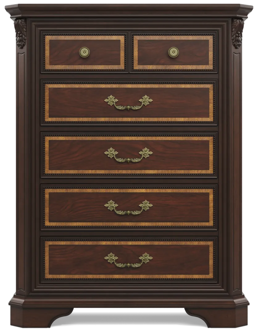 brown cherry chest
