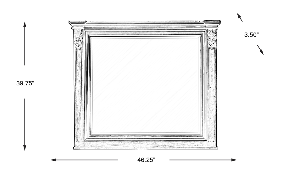 Dimension Image. Please refer to the Dimension Tab on this page for dimension details.