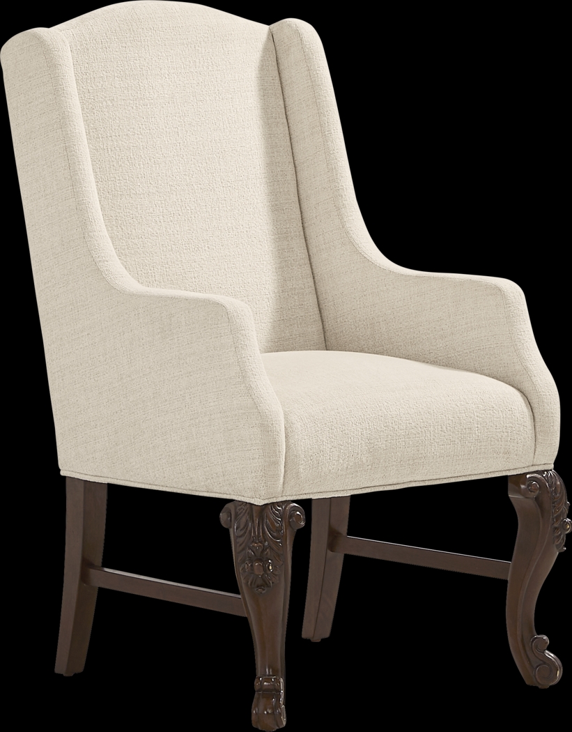 Fuller White Upholstered Host Chair - Thumbnail - Image 1