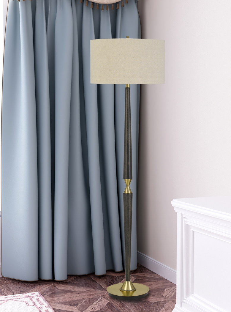 Fulton Place Brass Floor Lamp - Thumbnail - Image 2