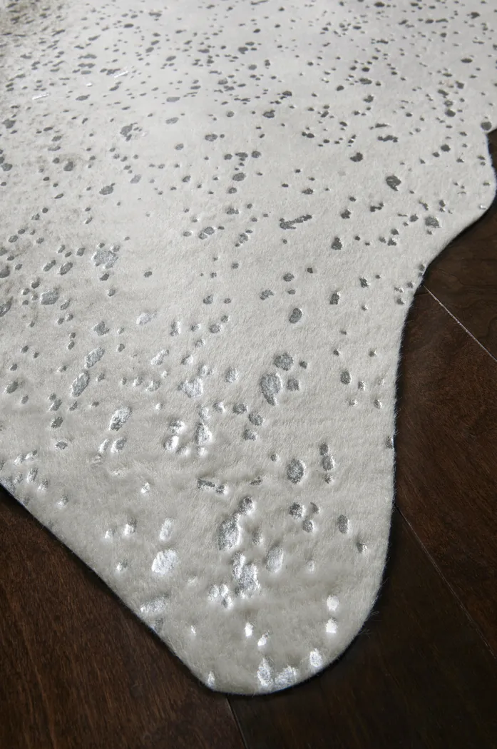 Funani Gray 3'10 x 5' Rug - Thumbnail - Image 4