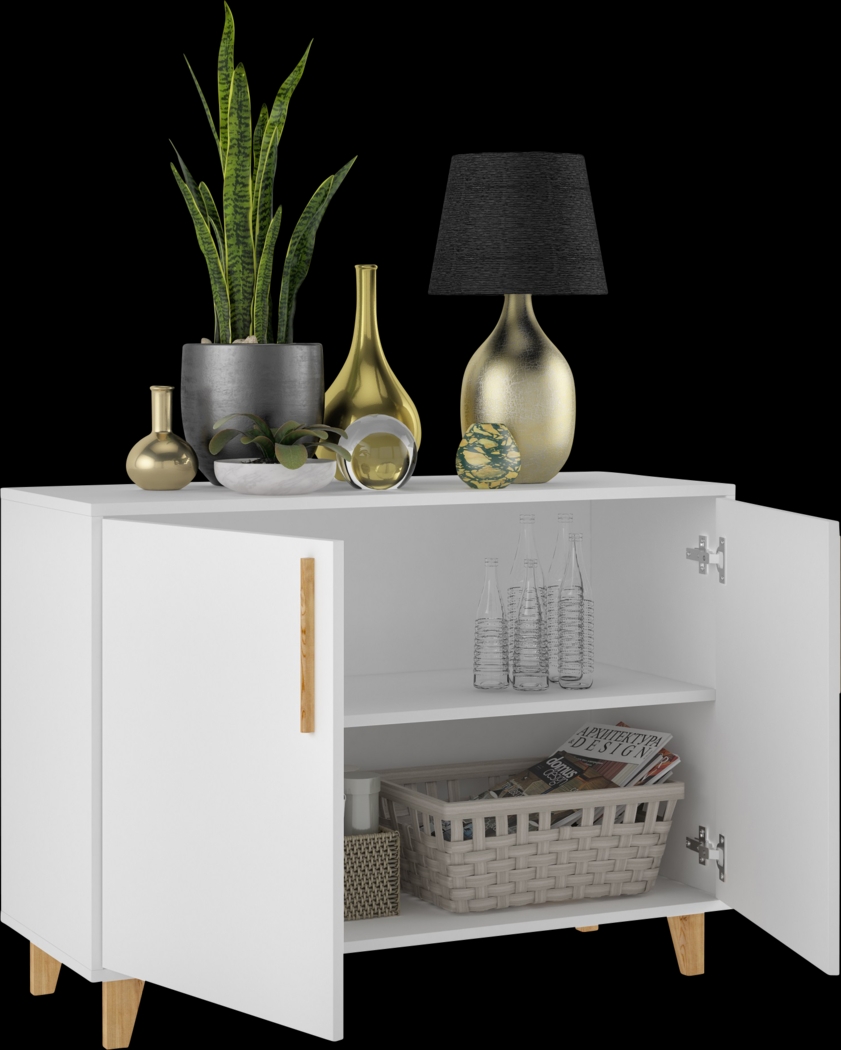 Fuqua White Sideboard - Thumbnail - Image 4