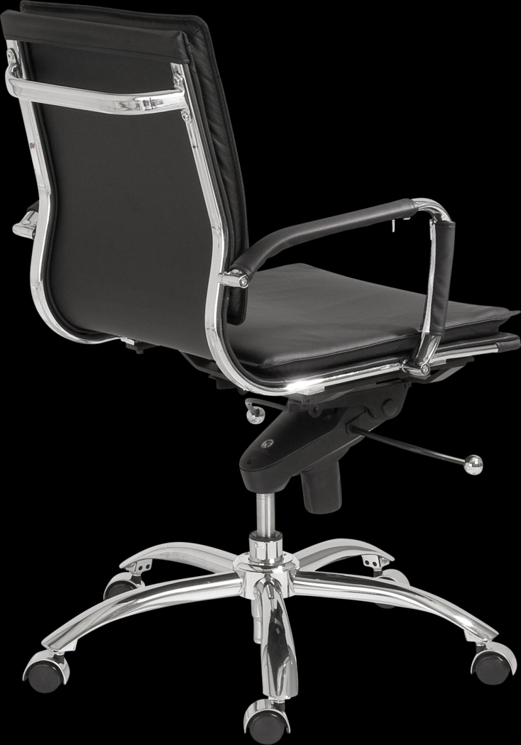 Furnberg Black Low Office Chair - Thumbnail - Image 4