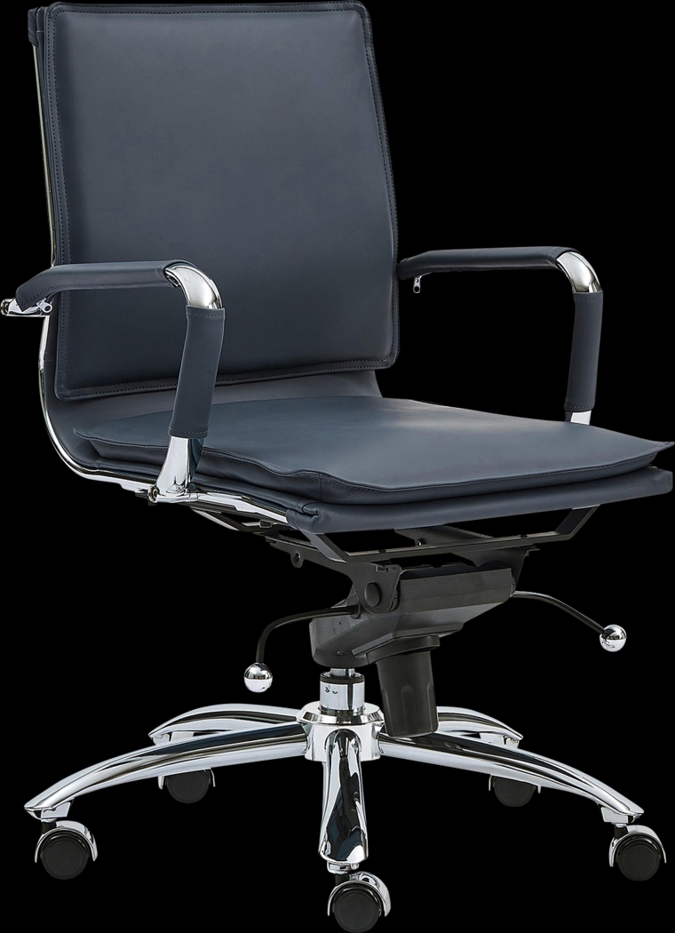 Furnberg Blue Low Office Chair - Thumbnail - Image 2