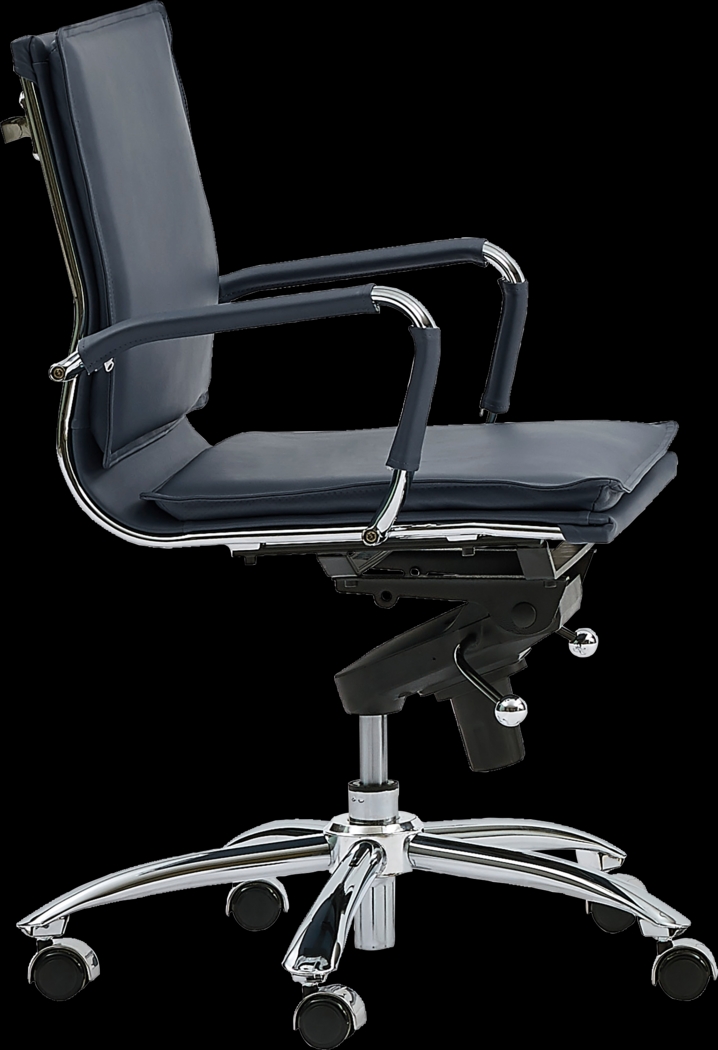 Furnberg Blue Low Office Chair - Thumbnail - Image 3