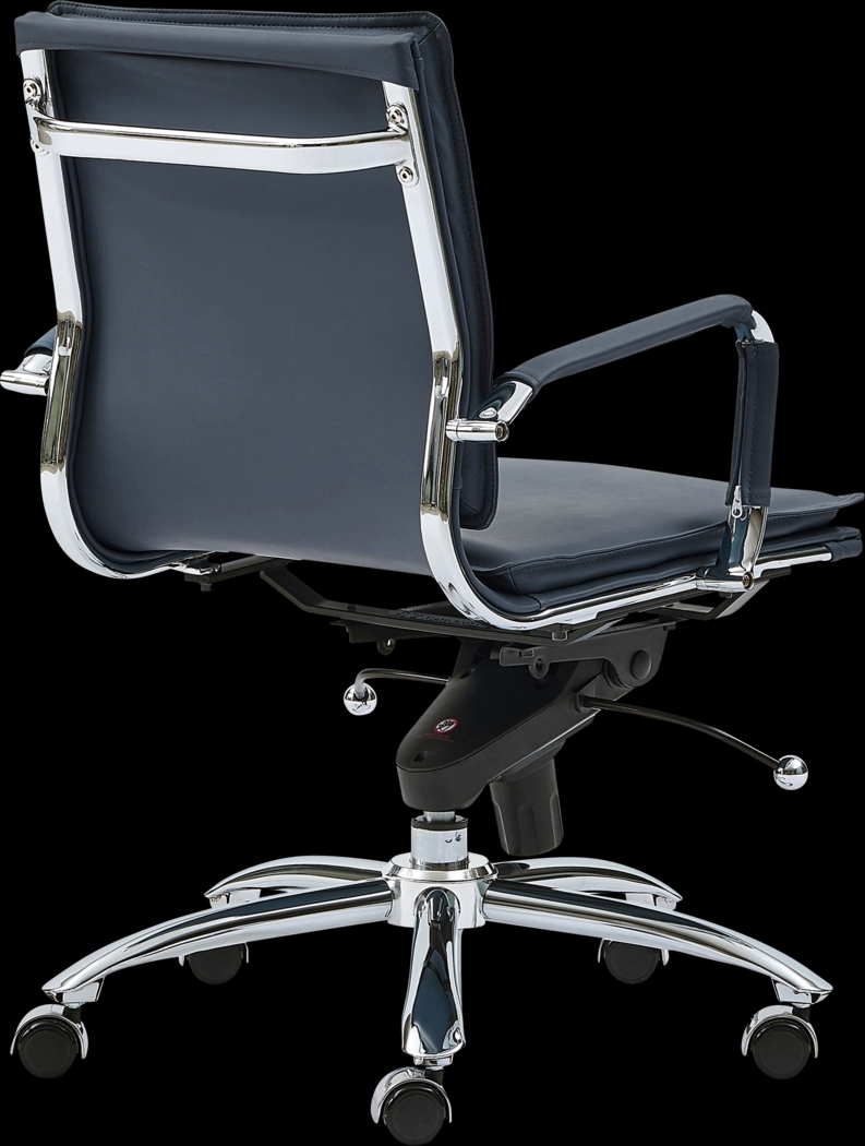 Furnberg Blue Low Office Chair - Thumbnail - Image 4