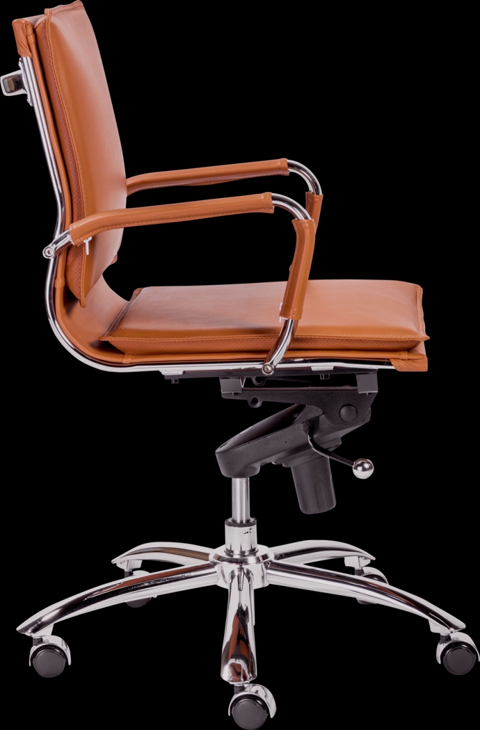 Furnberg Cognac Low Office Chair - Thumbnail - Image 2