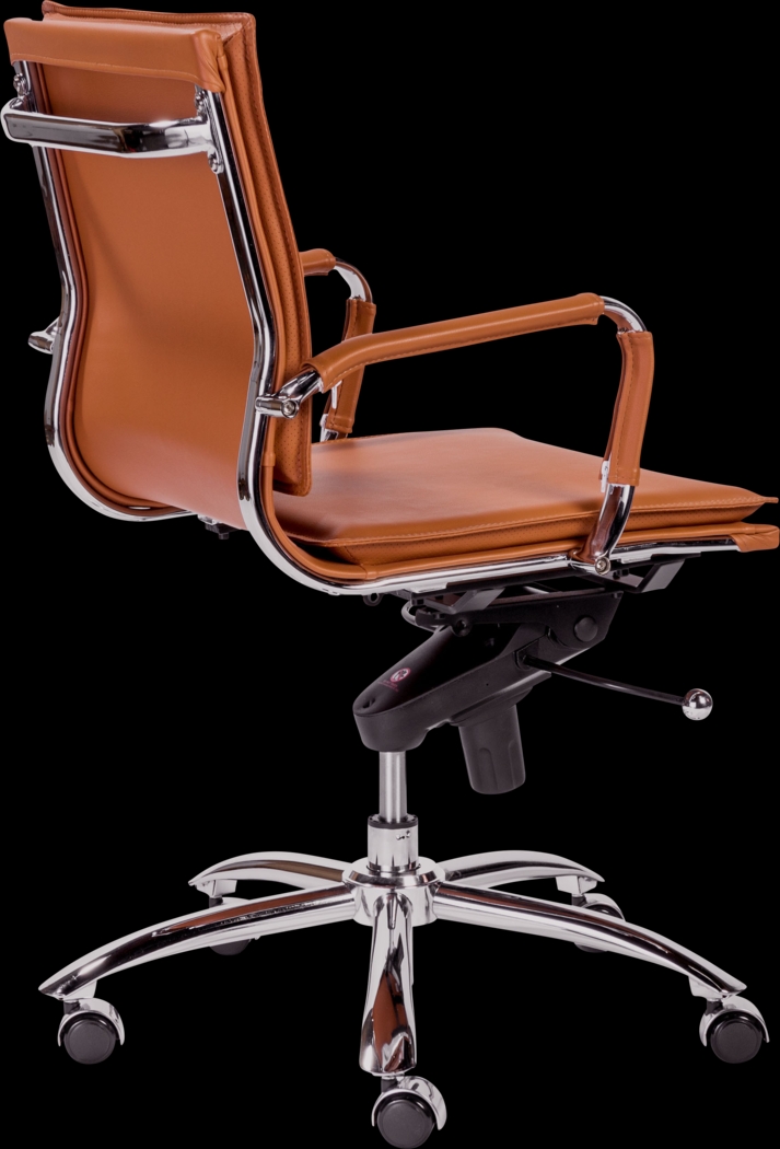 Furnberg Cognac Low Office Chair - Thumbnail - Image 3