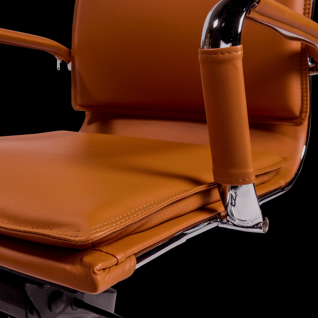 Furnberg Cognac Low Office Chair - Thumbnail - Image 5