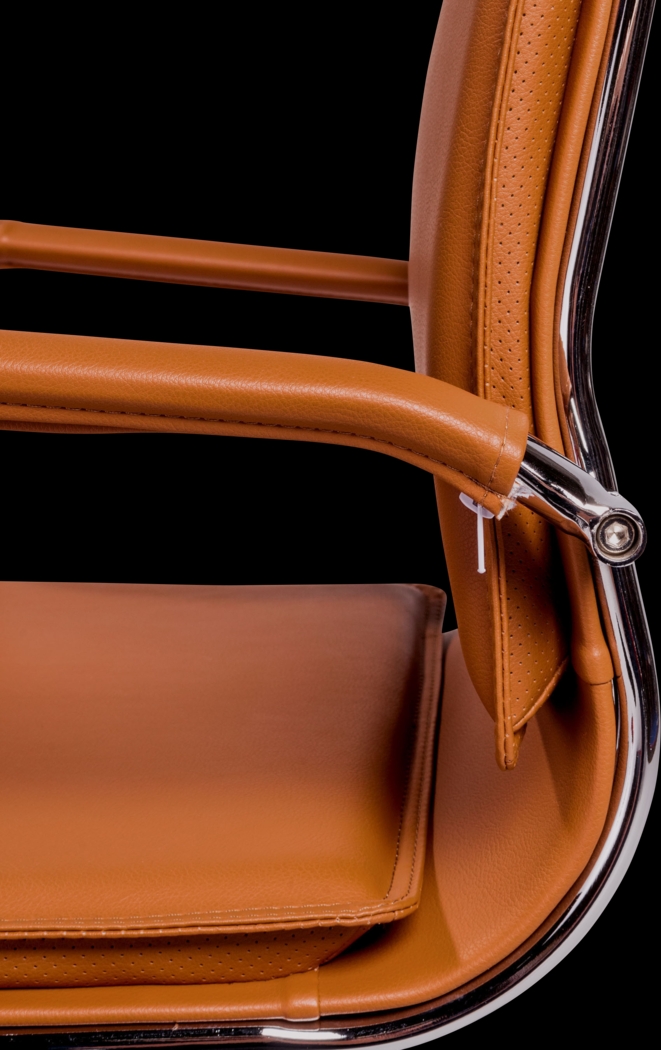 Furnberg Cognac Low Office Chair - Thumbnail - Image 6