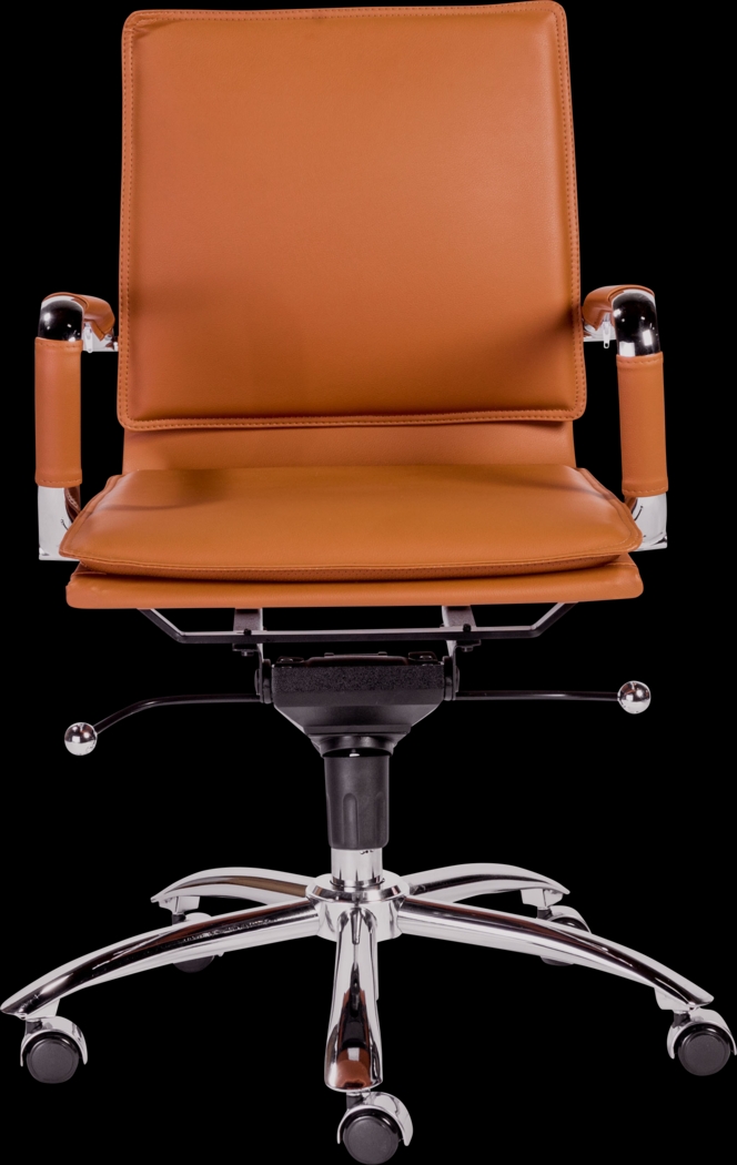Furnberg Cognac Low Office Chair - Thumbnail - Image 1