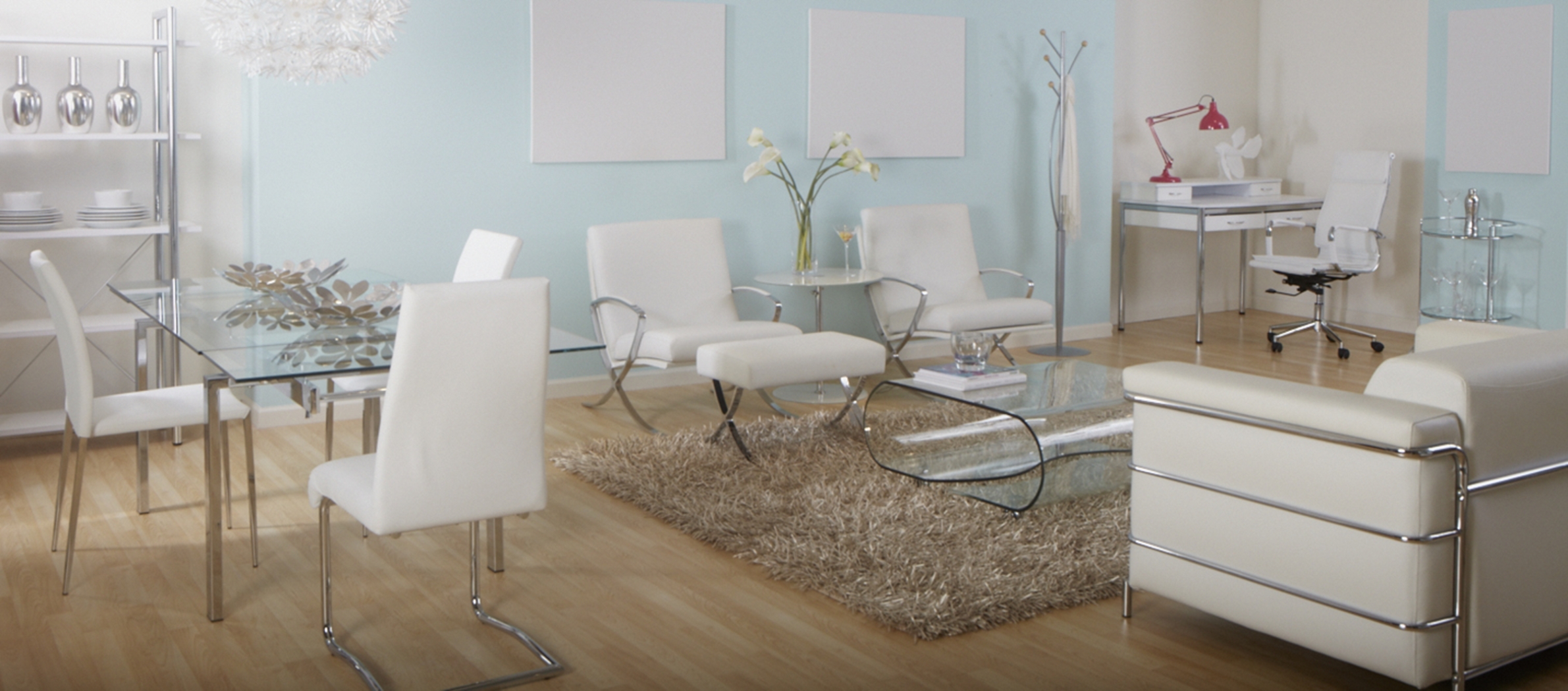 Furnberg White High Office Chair - Thumbnail - Image 2