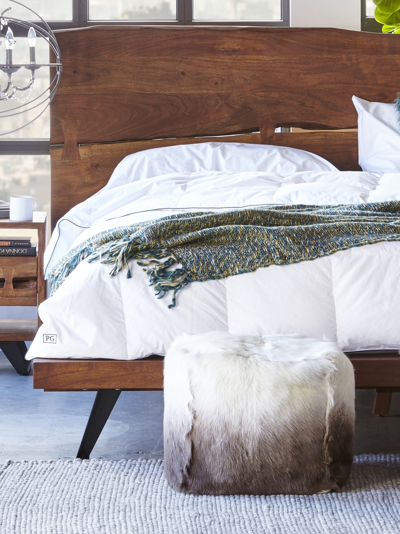 Furry Square Ombre Pouf - Thumbnail - Image 2