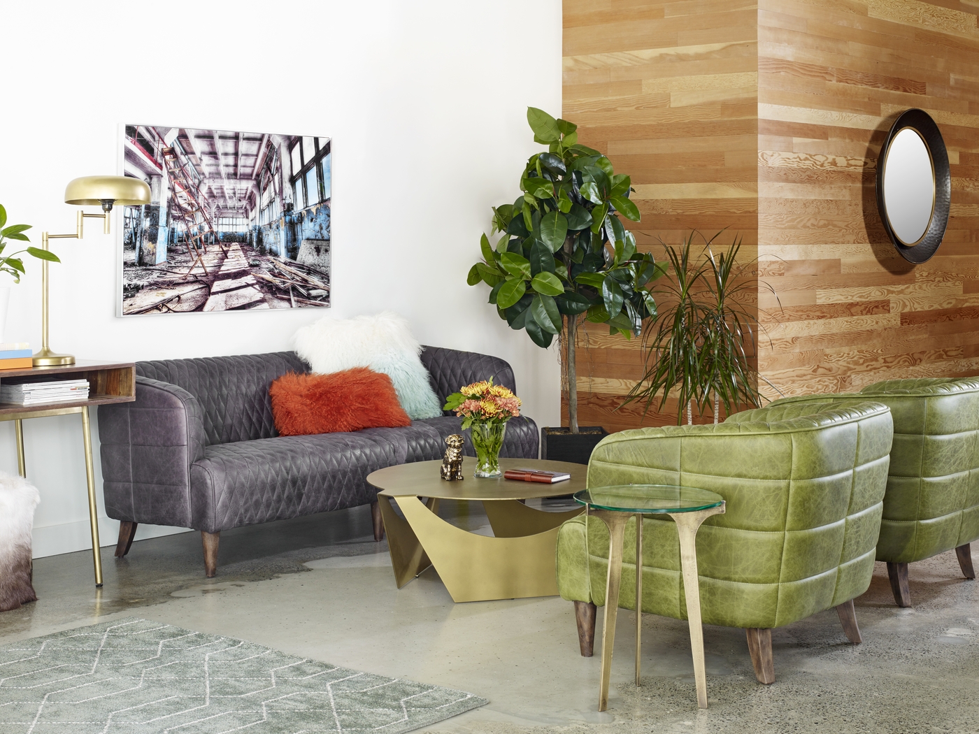 Furry Square Ombre Pouf - Thumbnail - Image 4