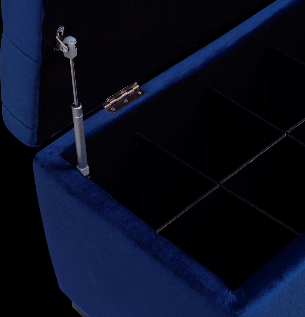 Furtson Blue Storage Bench - Thumbnail - Image 3