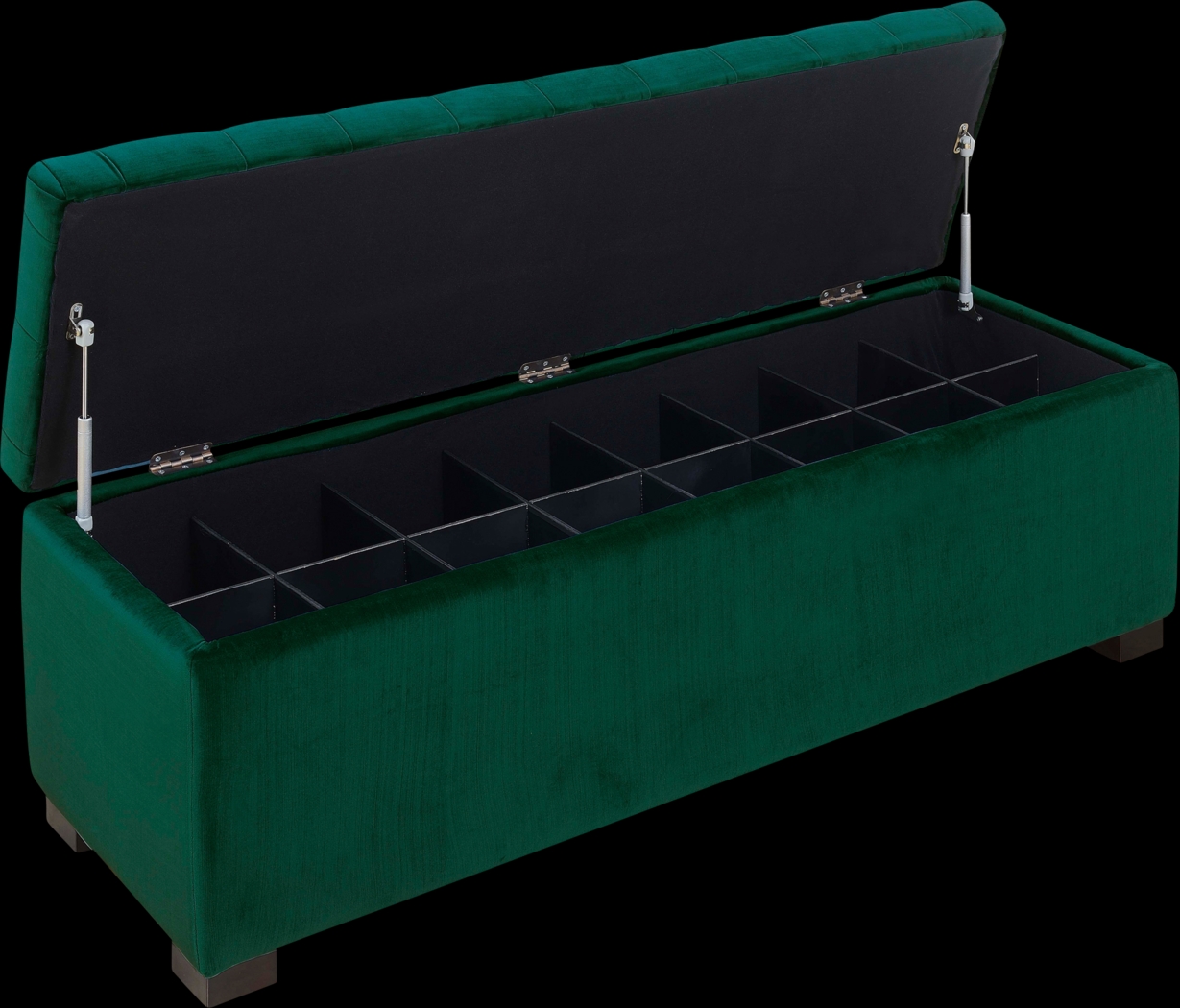 Furtson Emerald Storage Bench - Thumbnail - Image 2
