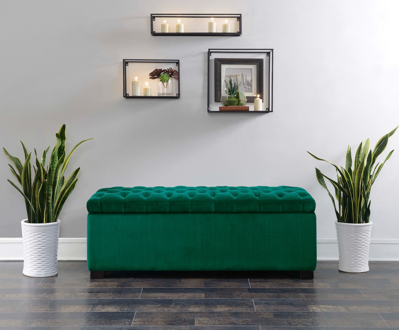 Furtson Emerald Storage Bench - Thumbnail - Image 6