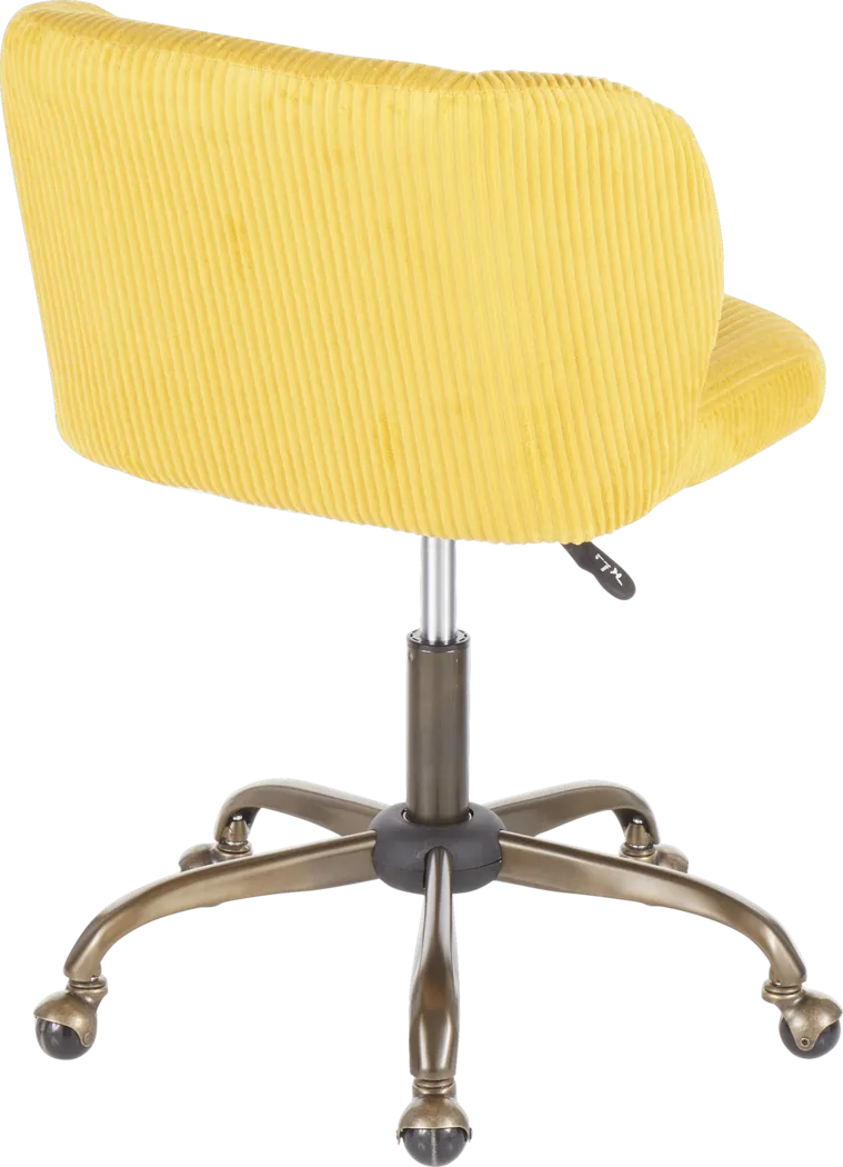 Fussell Yellow Desk Chair - Thumbnail - Image 3