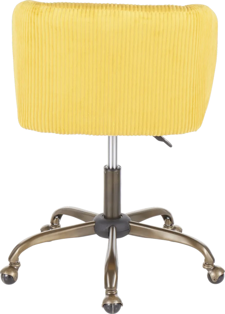 Fussell Yellow Desk Chair - Thumbnail - Image 4