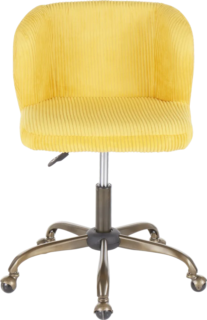 Fussell Yellow Desk Chair - Thumbnail - Image 5