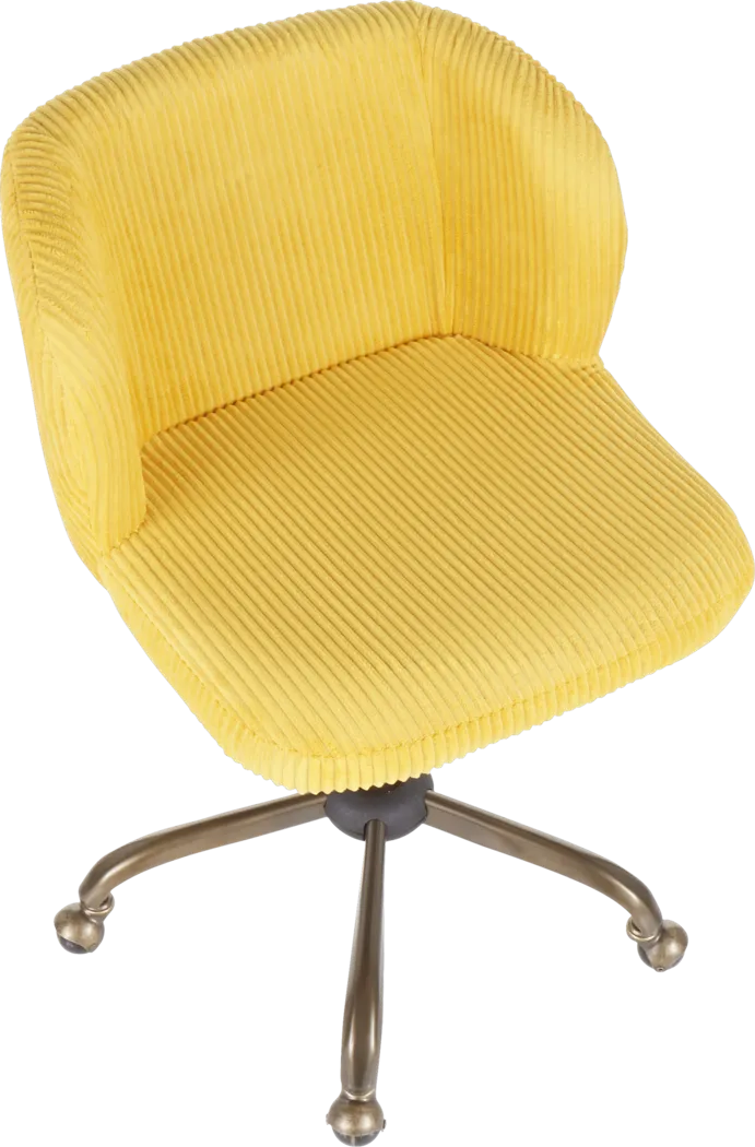 Fussell Yellow Desk Chair - Thumbnail - Image 6