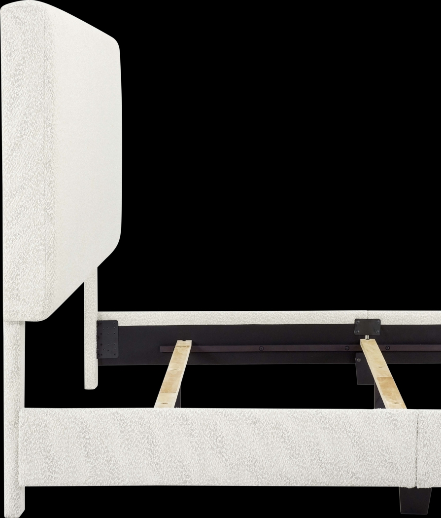 Fyna Beige Queen Upholstered Bed - Thumbnail - Image 6