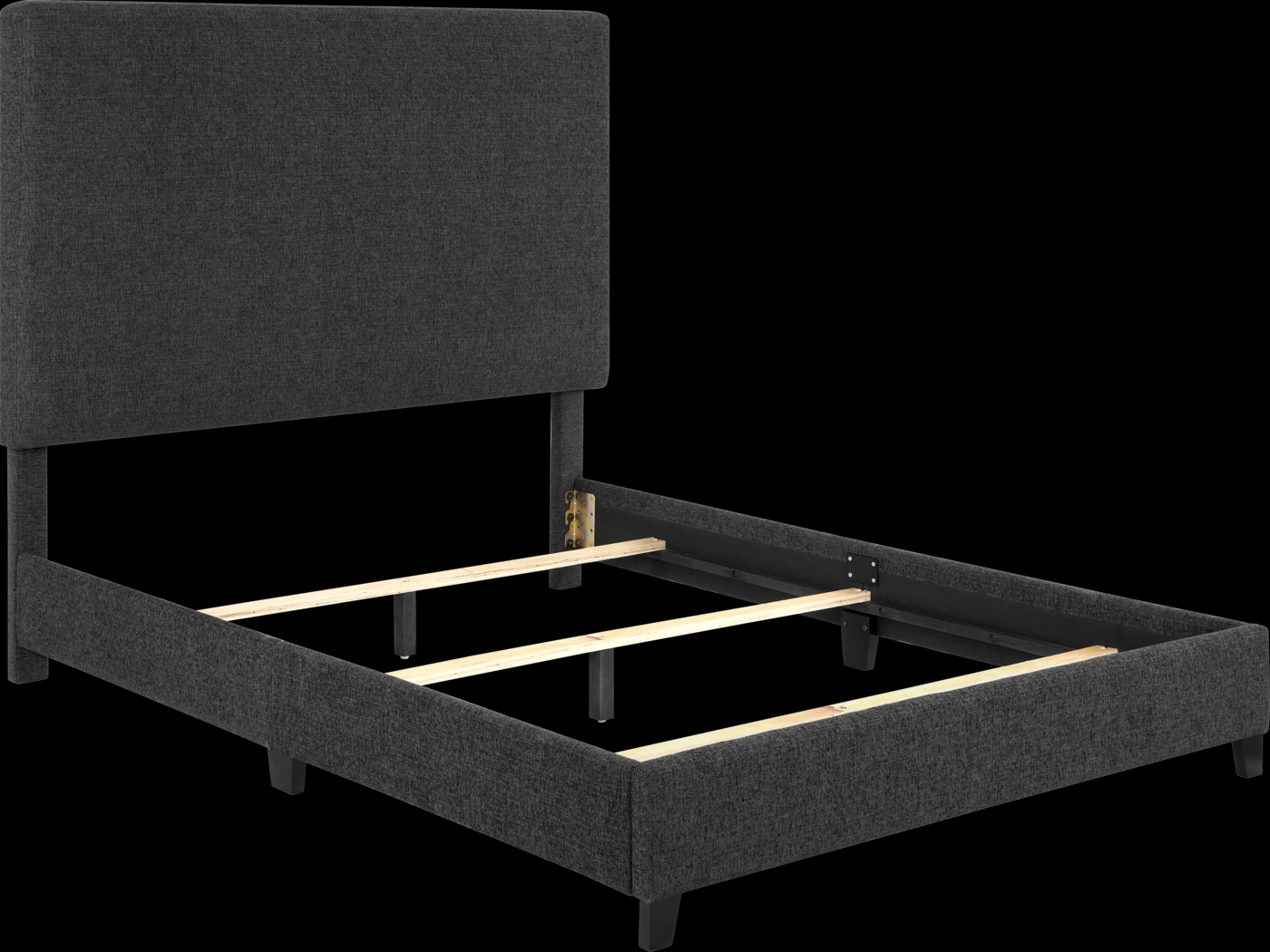 Fyna Gray Queen Upholstered Bed - Thumbnail - Image 7