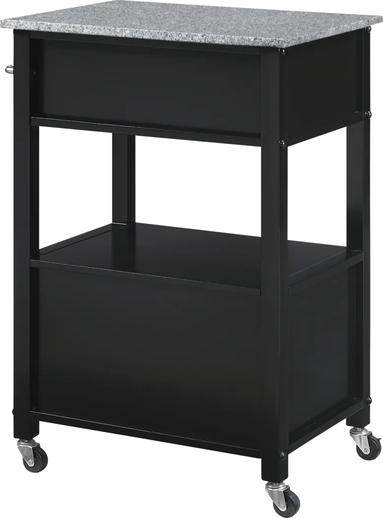 Fyonae Black Kitchen Cart - Thumbnail - Image 3