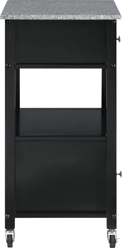 Fyonae Black Kitchen Cart - Thumbnail - Image 6