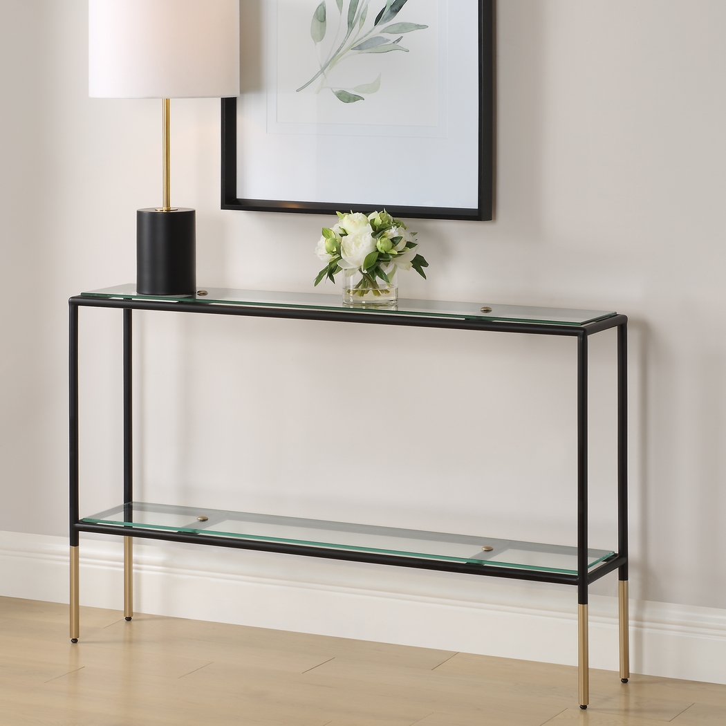 Gabadi Black Console Table - Thumbnail - Image 2